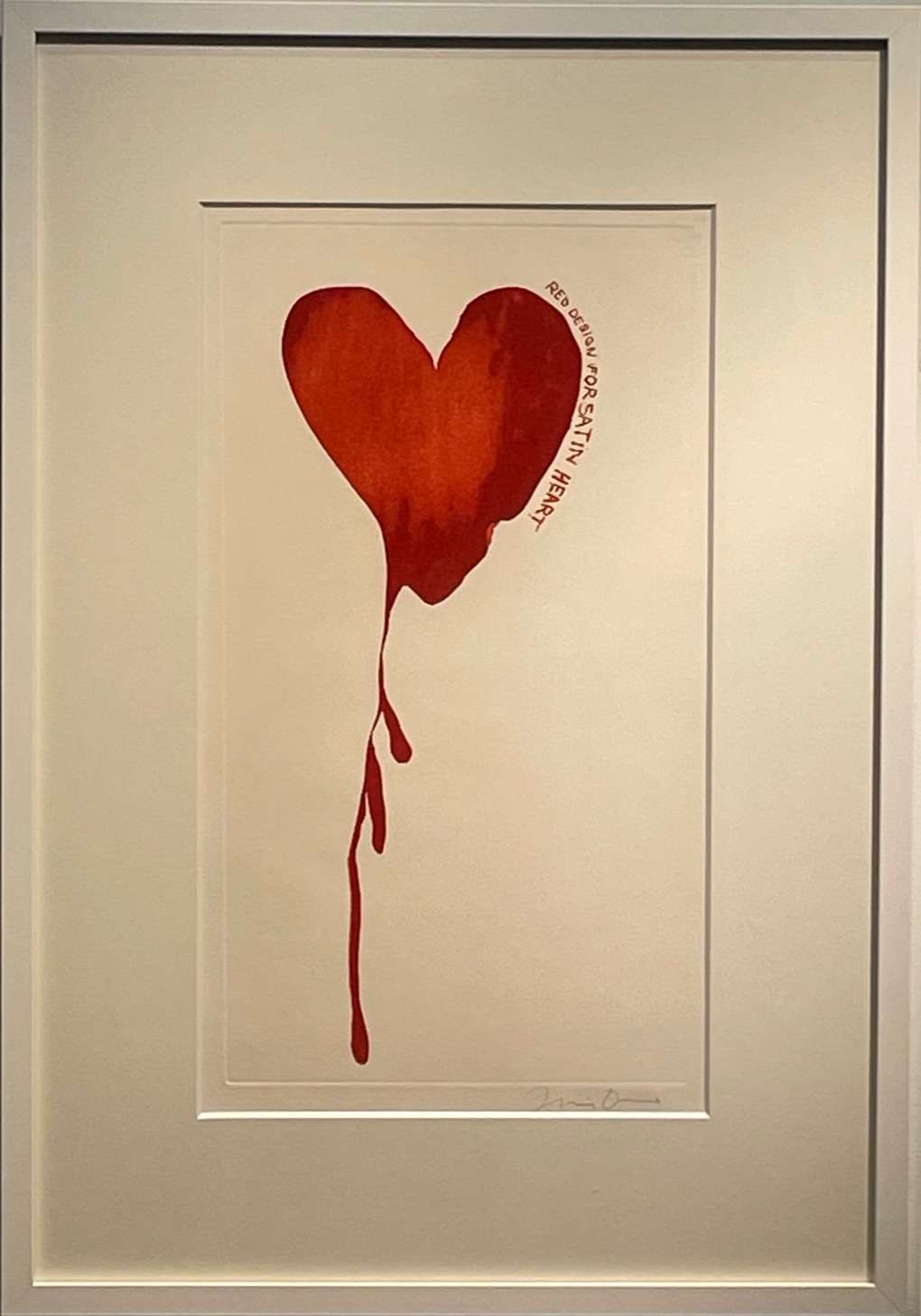 ジム・ダイン「Red Design for Satin Heart (from The Picture of Dorian Gray)」