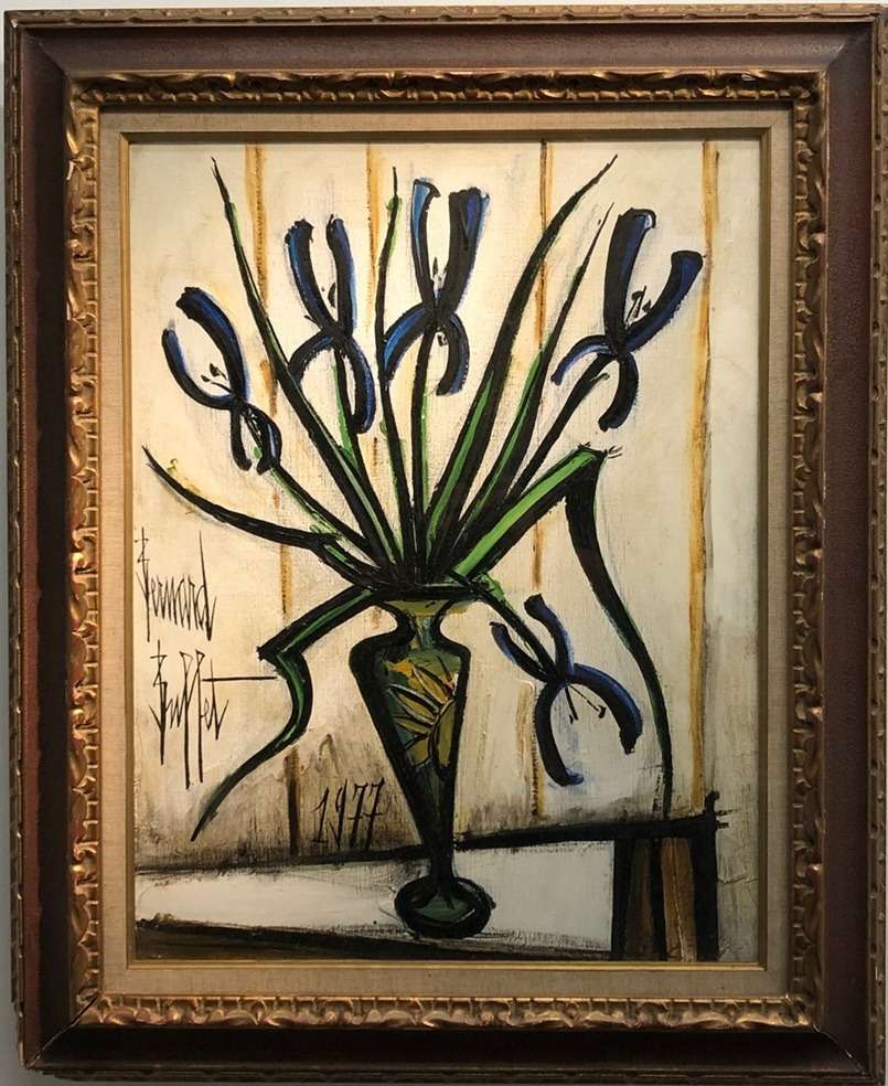 「花瓶に入った青いアイリス／Iris Bleus dans un vase」（売約済み）