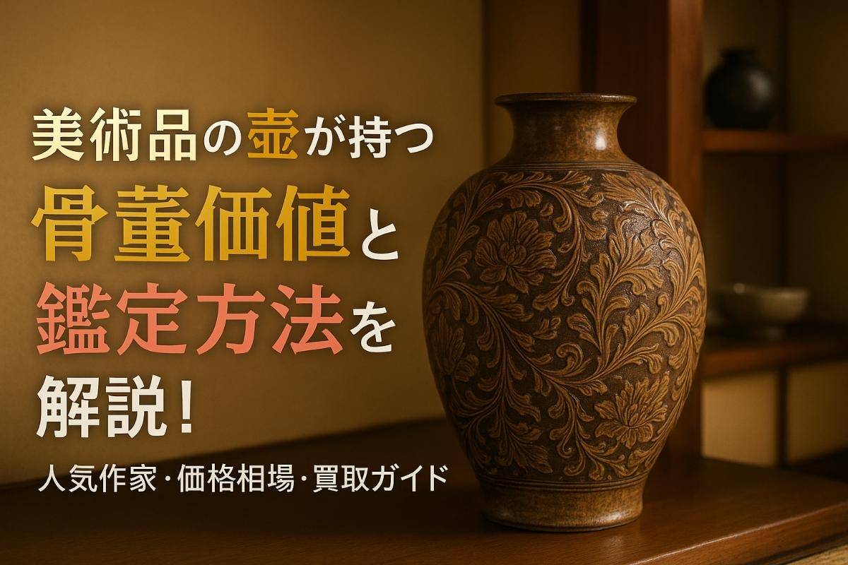 美術品の壺が持つ骨董価値と鑑定方法を解説！人気作家・価格相場・買取ガイド