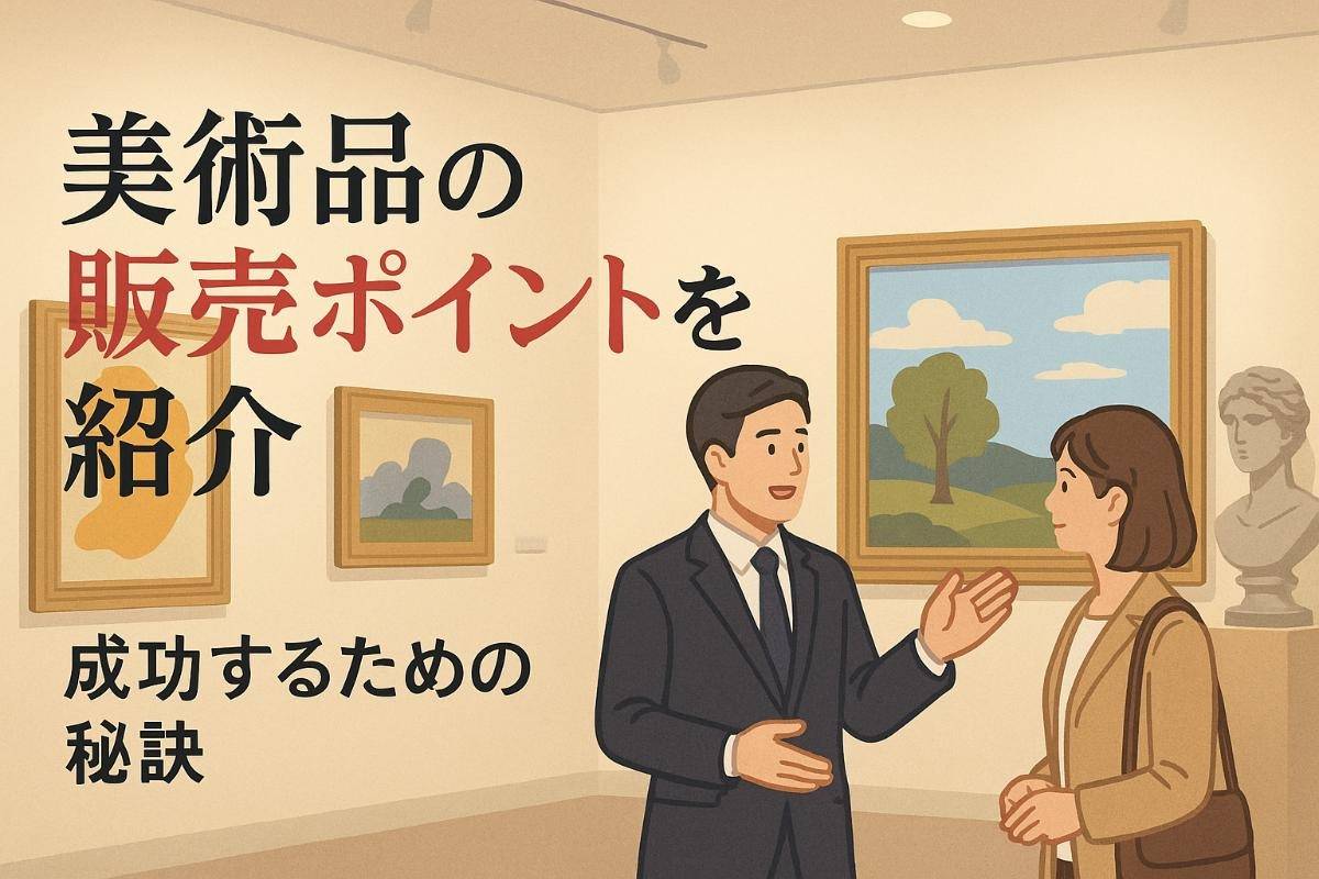 美術品を販売するポイントと成功するための秘訣を詳しく紹介
