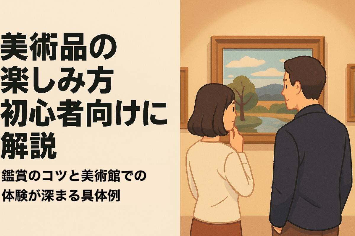 美術品の楽しみ方を初心者向けに解説｜鑑賞のコツと美術館での体験が深まる具体例