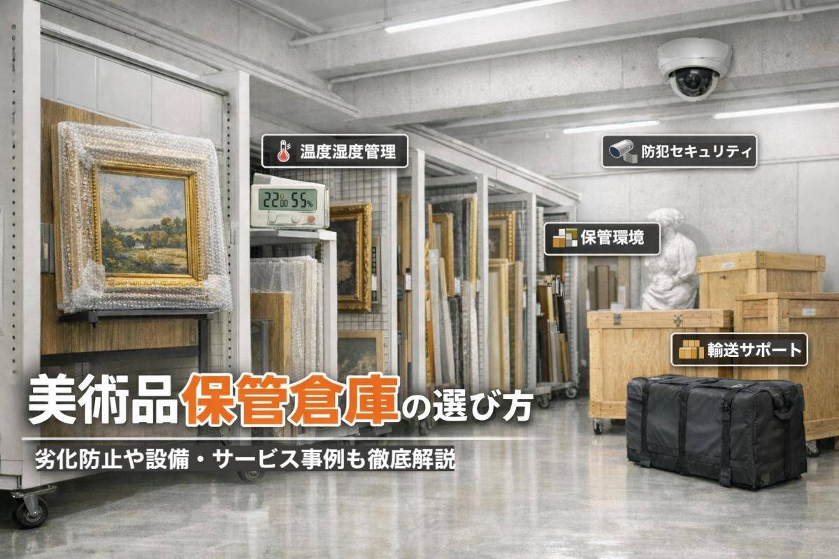 美術品の保管倉庫の選び方｜劣化防止や設備・サービス事例も徹底解説