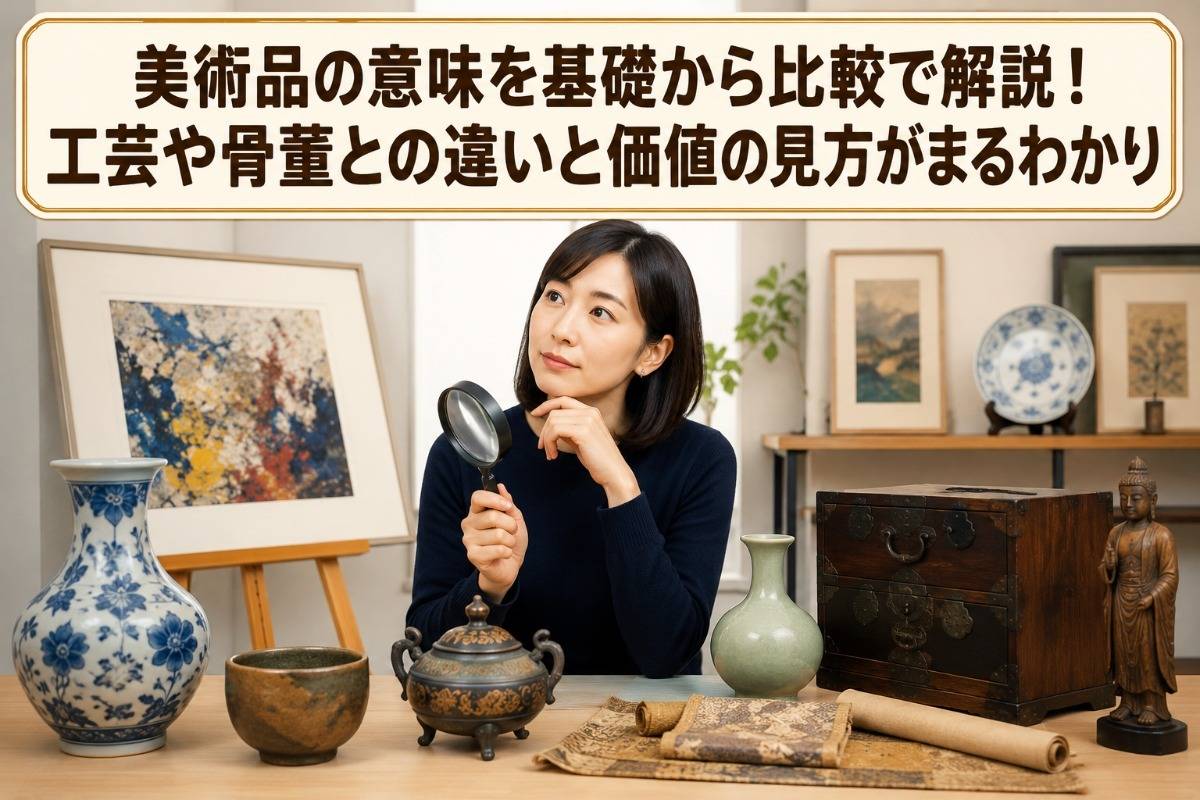 美術品の意味を基礎から比較で解説！工芸や骨董との違いと価値の見方がまるわかり